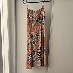 Marciano Strapless Multicolor Dress